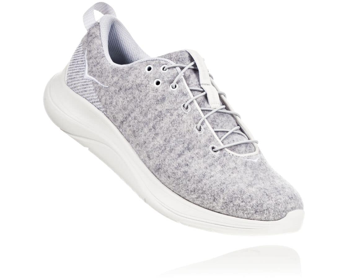 Pantofi De Mers Hoka One One Hupana Flow Wool Hupana Flow Wool Dama - Gri | Romania DJHW97602